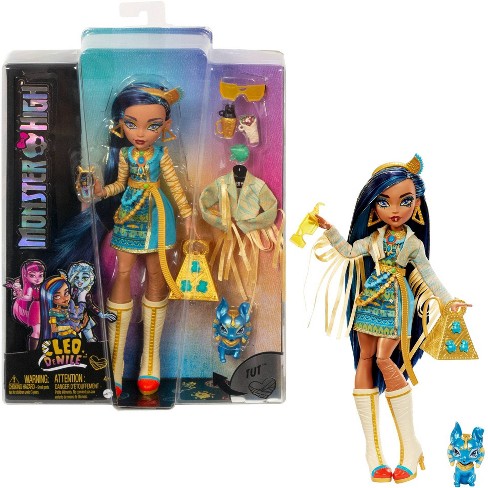 Monster High Cleo De Nile Doll - Official Collectible Fashion Doll with Egyptian Theme - Perfect for Kids, Collectors & Halloween Costume Play