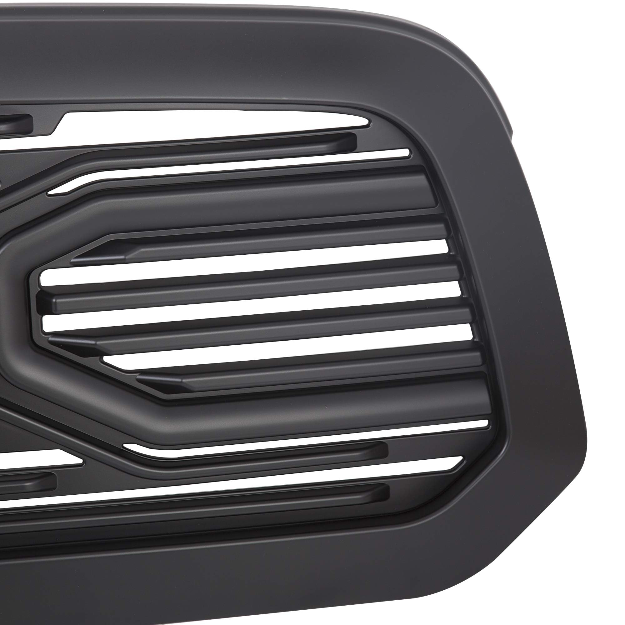 HECASA Front Big Horn Grille Replacement for 2013-2018 Dodge RAM 1500 | Black Shell Design (Without Light) | Durable & Stylish Upgrade for Off-Road & Daily Driving