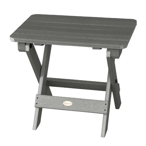 Portable Outdoor Folding Adirondack Side Table - Lightweight Patio Furniture for Camping, Beach, Garden & Poolside Use