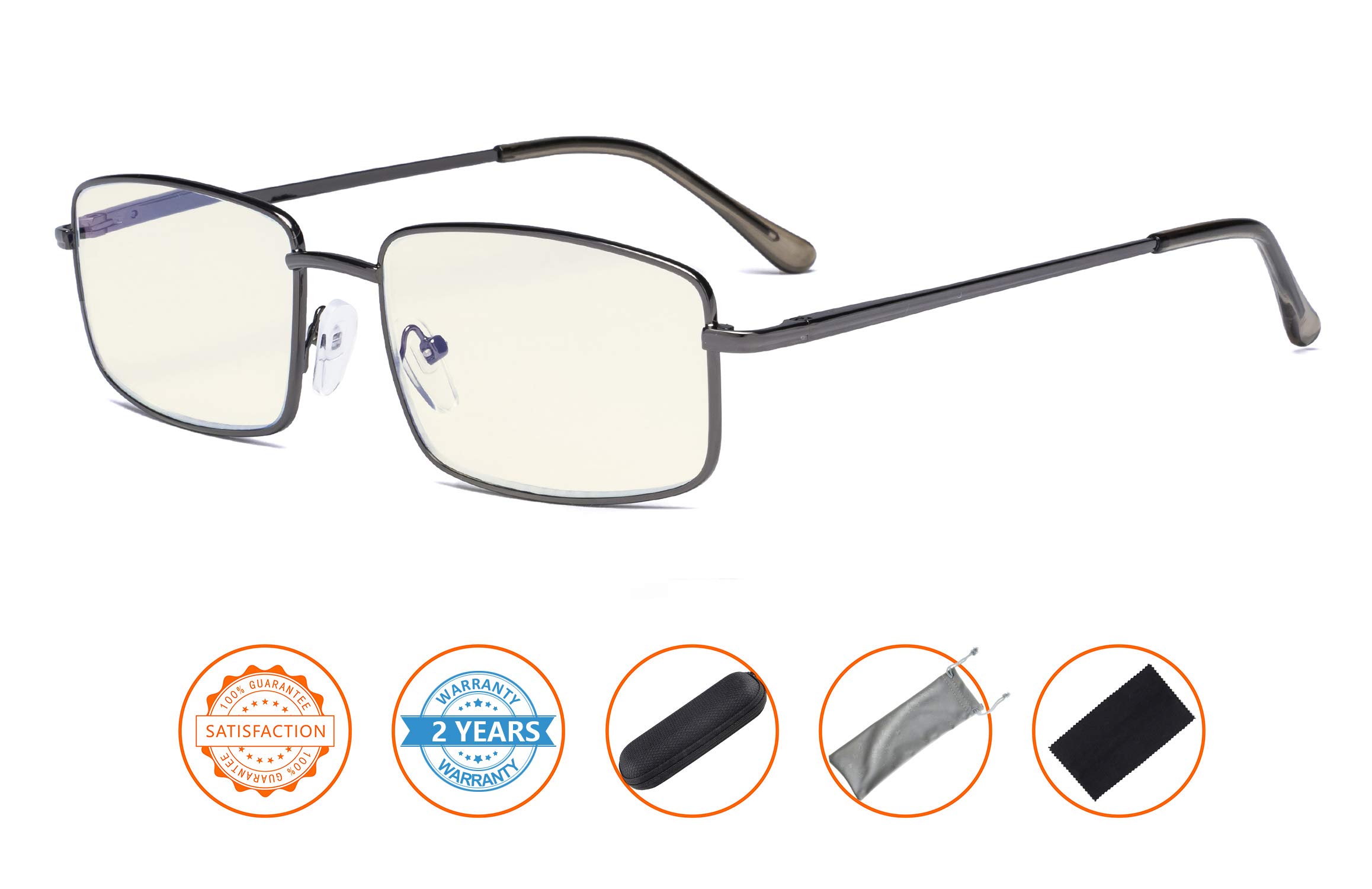 CessBlu Blue Light Blocking Glasses for Men - Anti Glare Computer Glasses with UV Protection for Screen Time, Gaming & Office Work