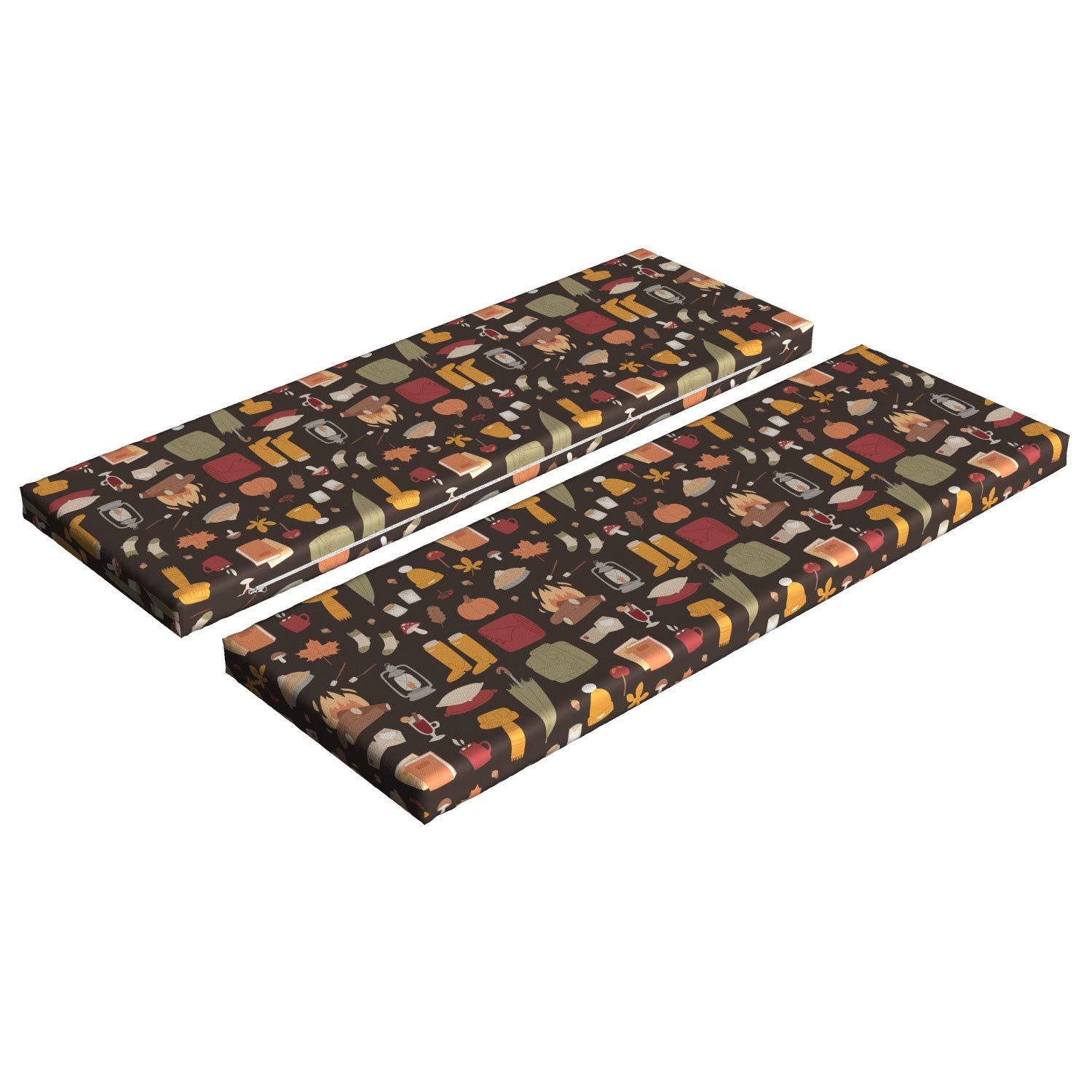 Ambesonne Autumn Bench Cushion Set of 2 - 45