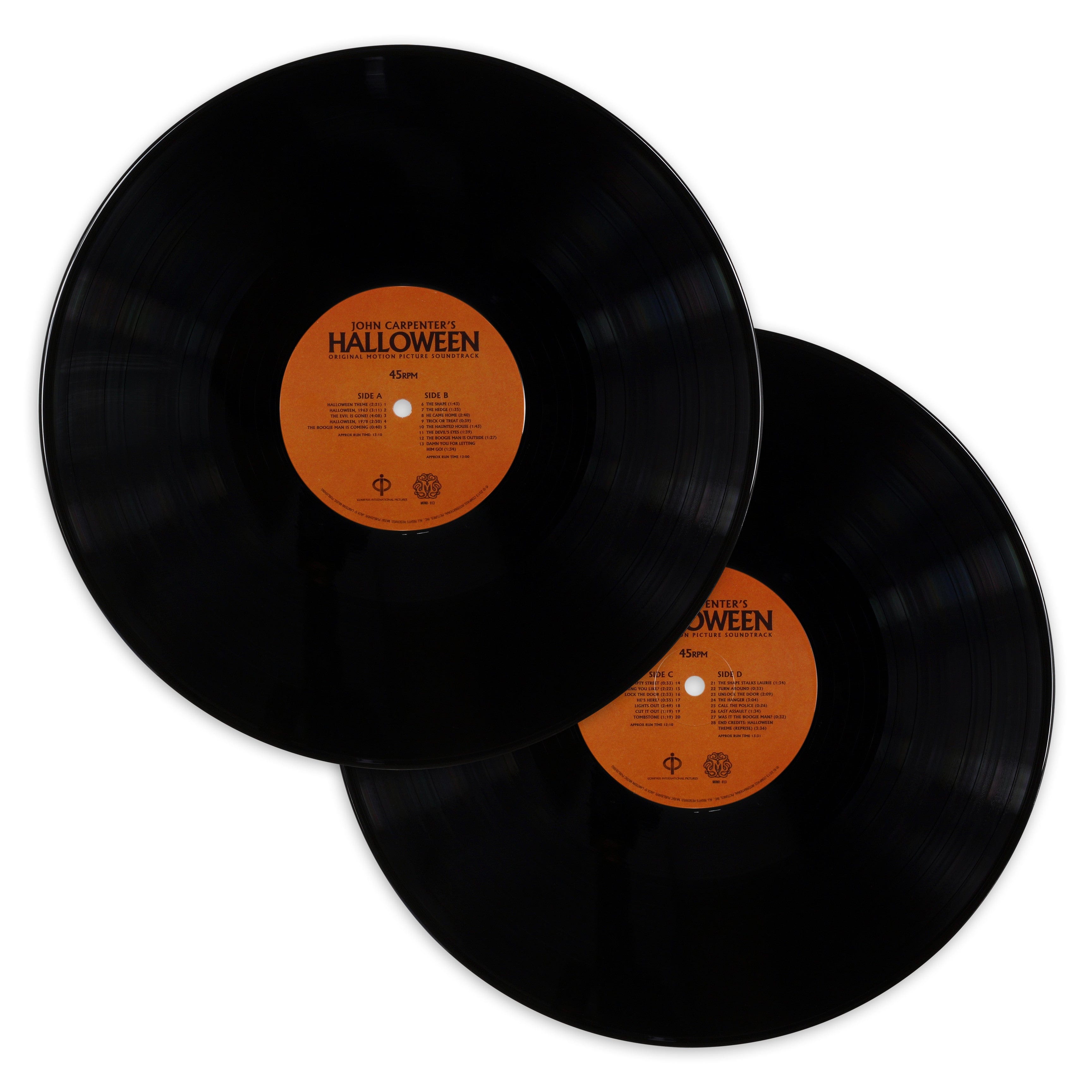 Halloween Original Motion Picture Soundtrack 2XLP Vinyl Record - Horror Movie Music for Halloween Parties & Film Collectors