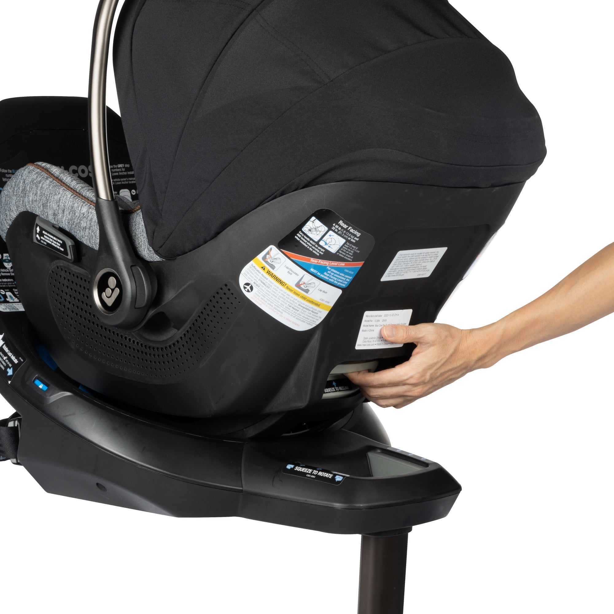 Maxi Cosi Peri 180° Rotating Infant Car Seat - Safe & Easy Convertible Baby Car Seat for Newborns to Toddlers | Perfect for Travel, Daily Commutes & Family Road Trips
