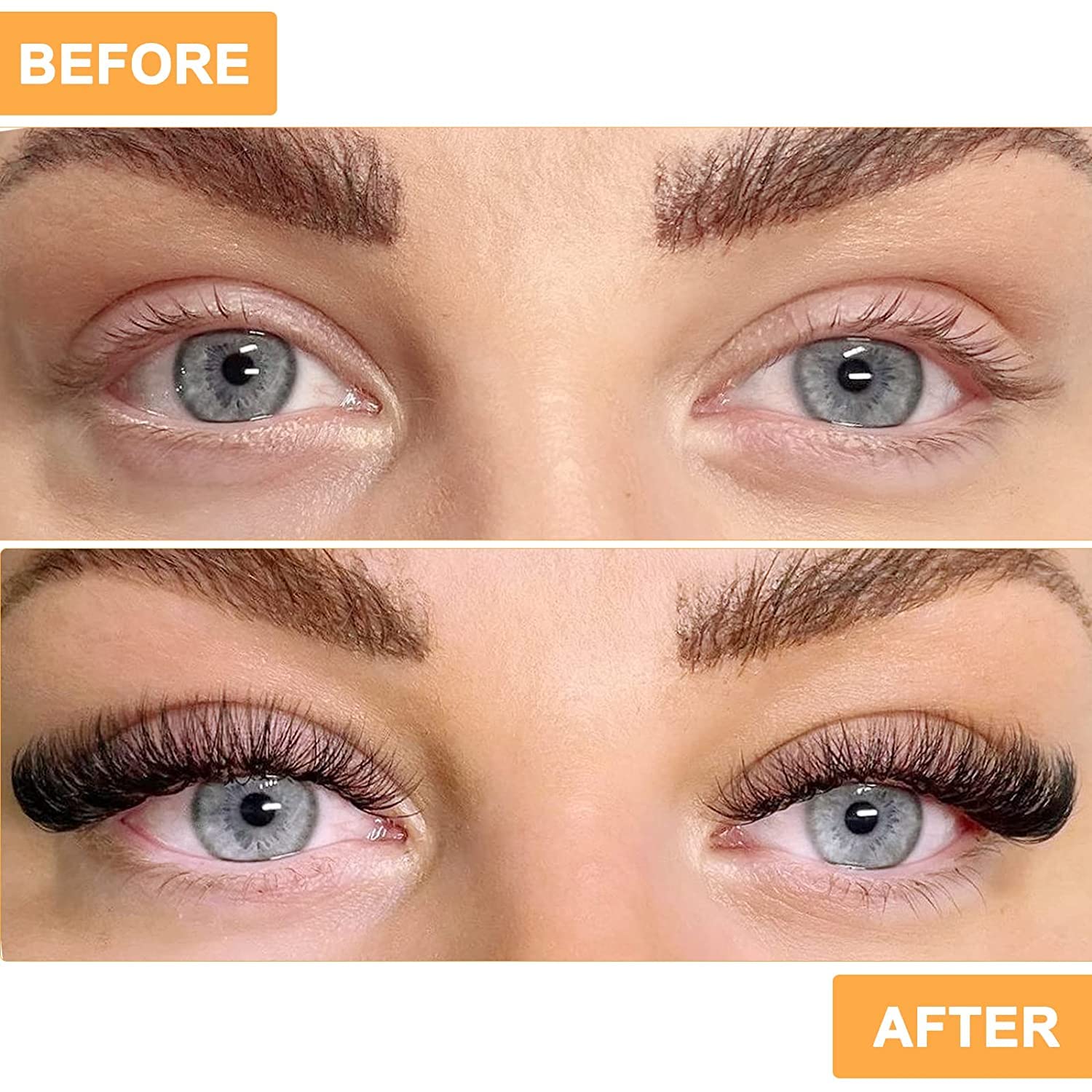 40D-0.07D-9-16MIX False Eyelash Clusters - 280 Pcs DIY Eyelash Extensions Kit for Home Use (20D 30D 40D Individual Lashes) - Perfect for Natural Look, Volume Lash Effects & Professional Salon Style at Home