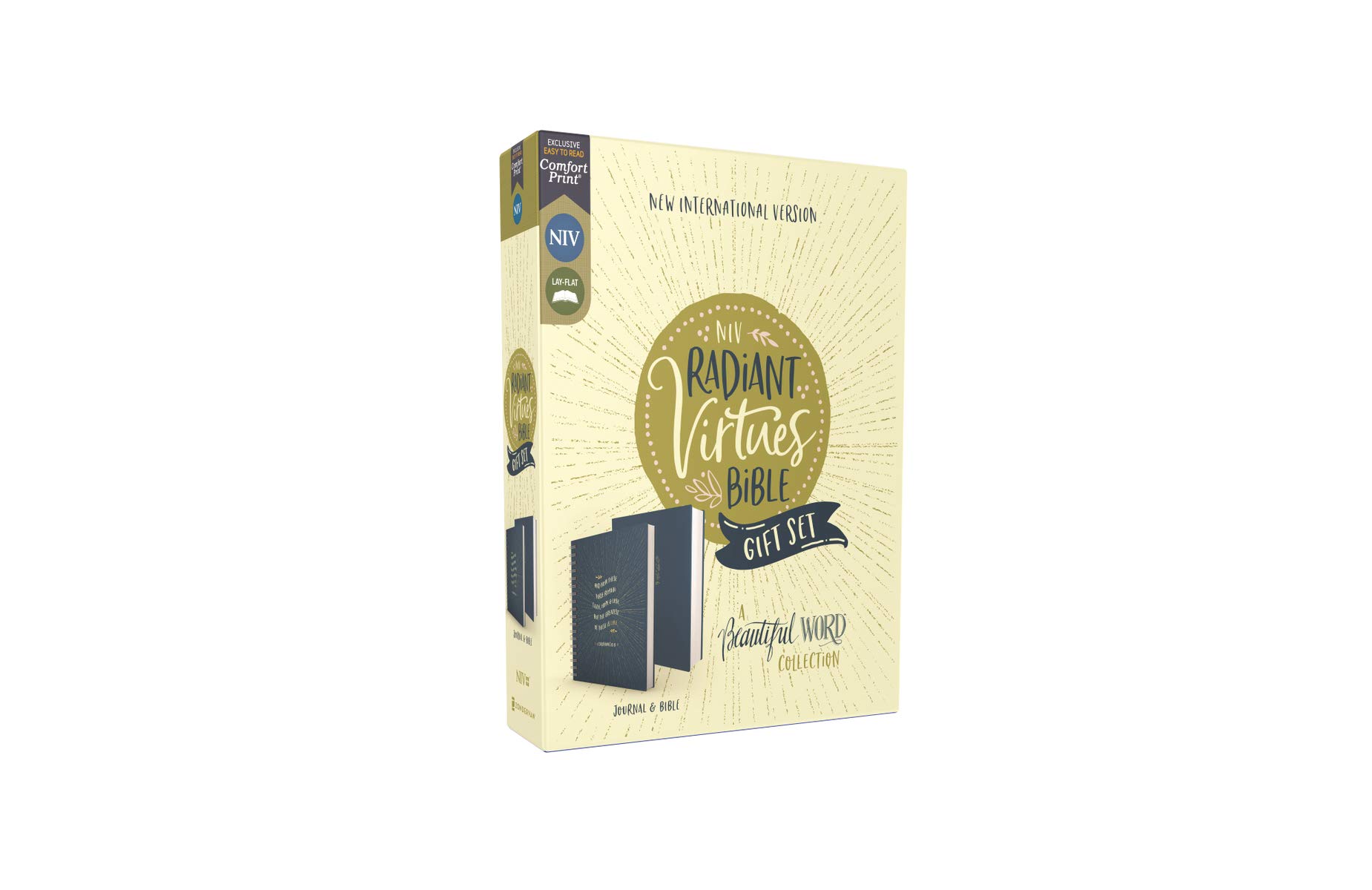 NIV Radiant Virtues Bible: Hardcover Red Letter Comfort Print with Journal Gift Set - Inspirational Christian Bible Study for Faith, Hope & Love - Perfect for Devotional Reading, Bible Study Groups & Spiritual Gifts