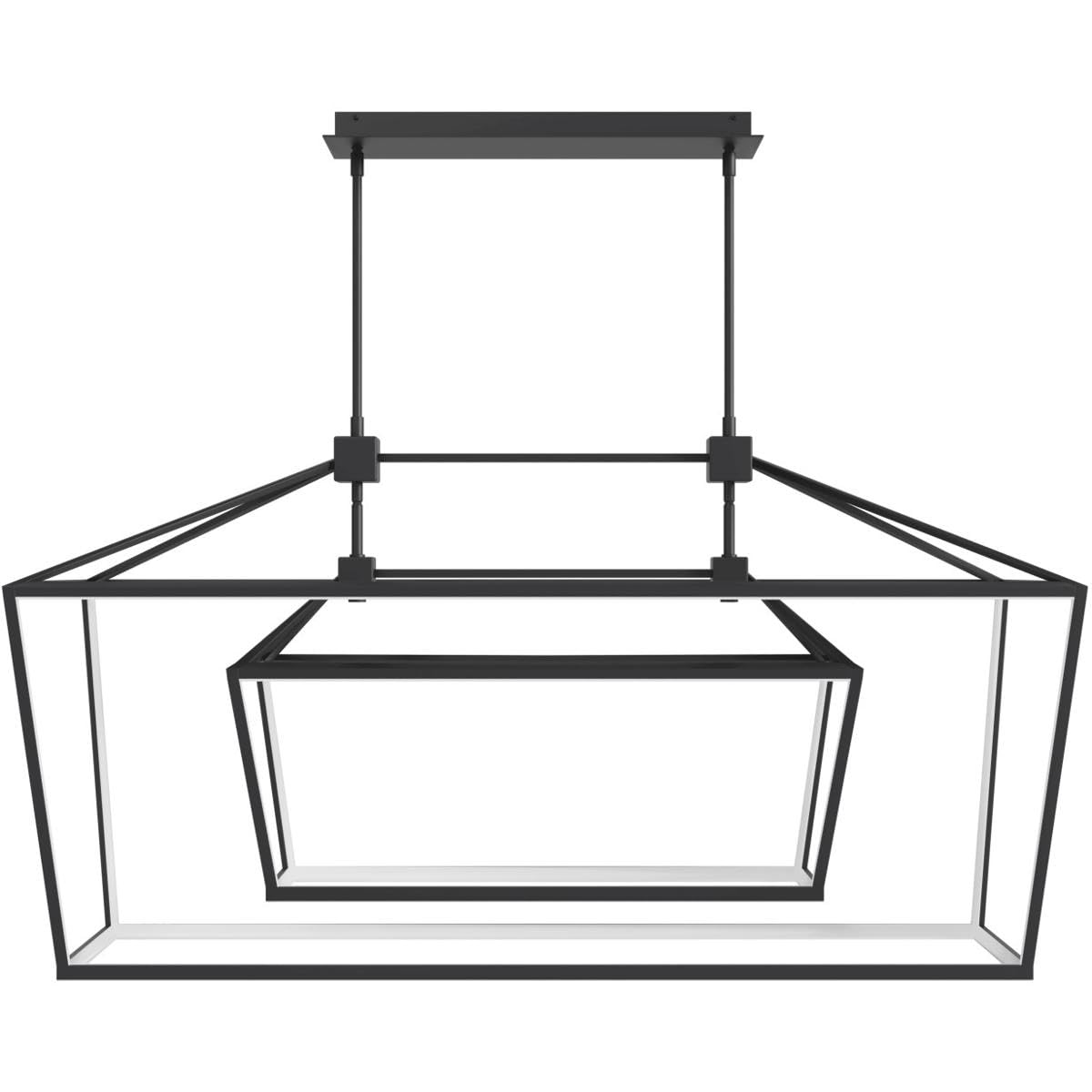 HF9412-BLK Park Avenue Crystal Chandelier - Modern Hanging Ceiling Light Fixture for Dining Room, Bedroom & Living Room Decor