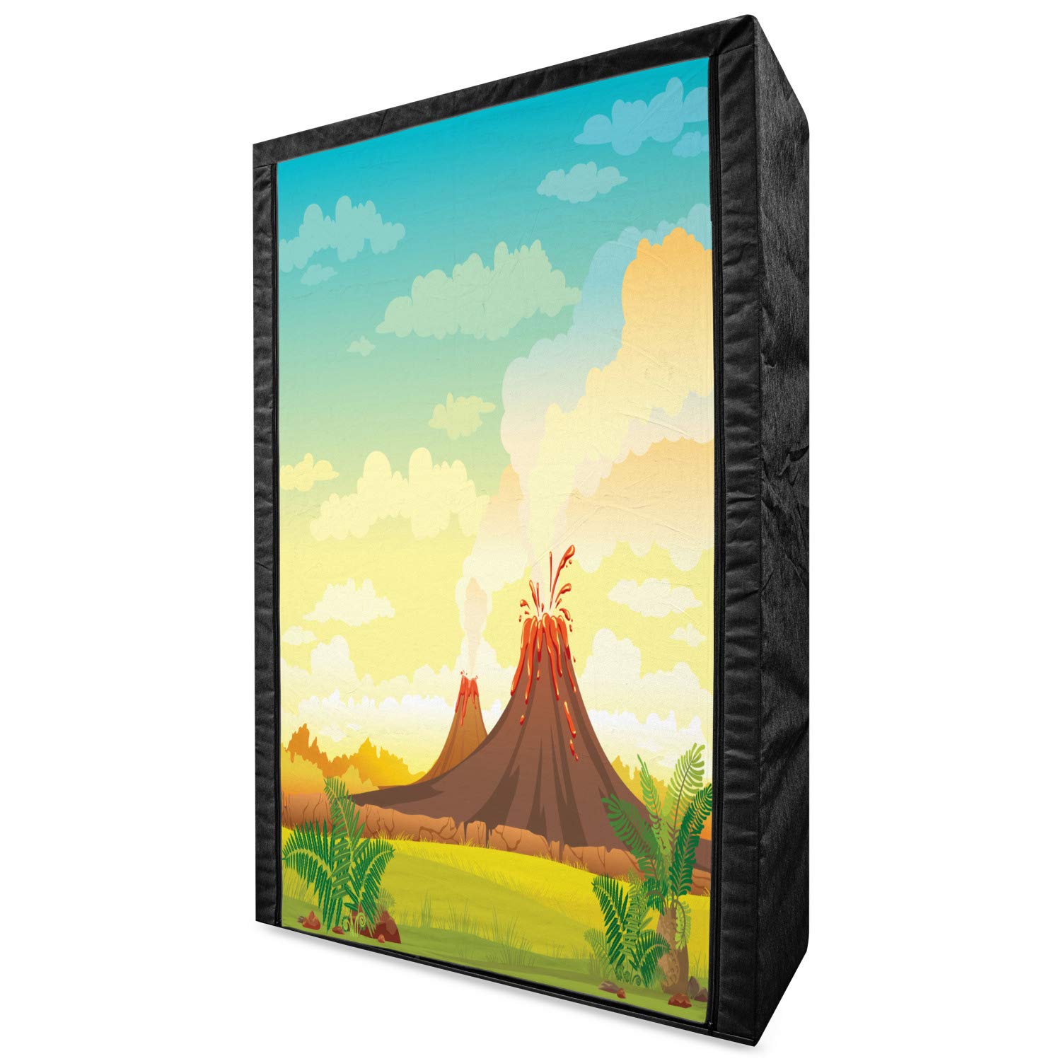 Ambesonne Volcano Portable Fabric Wardrobe - 42.5