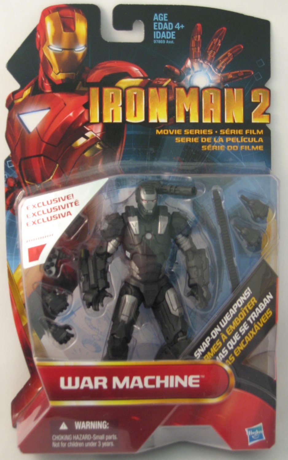 War Machine 6-Inch Action Figure - Exclusive Iron Man 2 Movie Series Collectible for Marvel Fans & Display