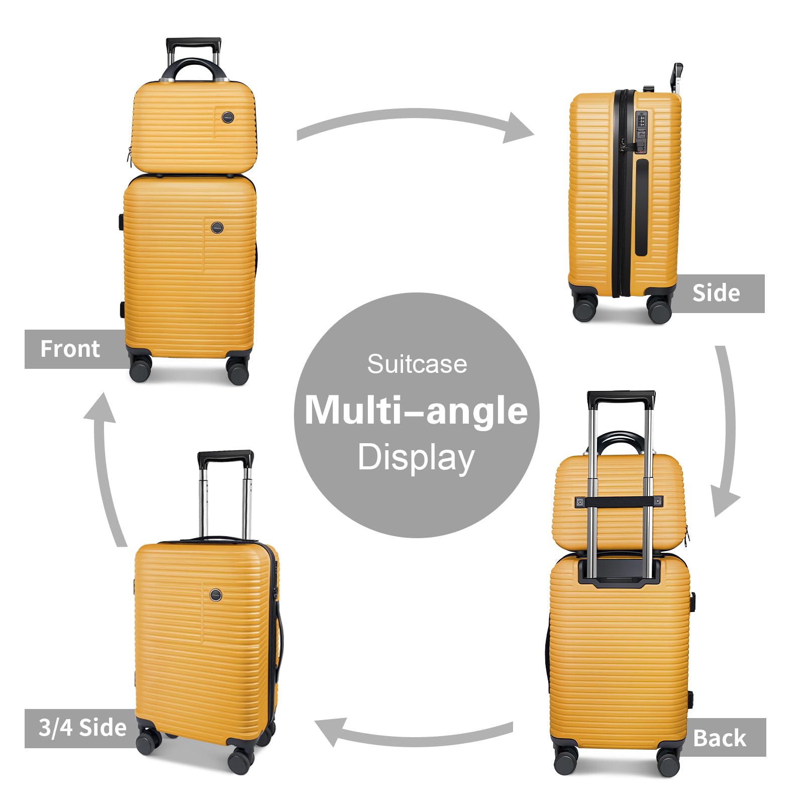 2-Piece Carry On Luggage Set - 20