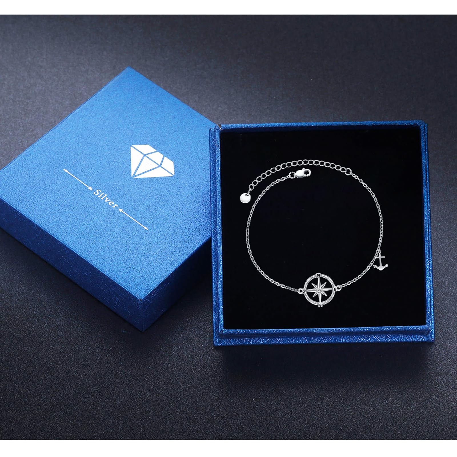 Celtic Anchor Dolphin Compass Crab S925 Sterling Silver Bracelet for Women - Elegant Jewelry Gift for Her, Perfect for Everyday Wear, Parties & Special Occasions