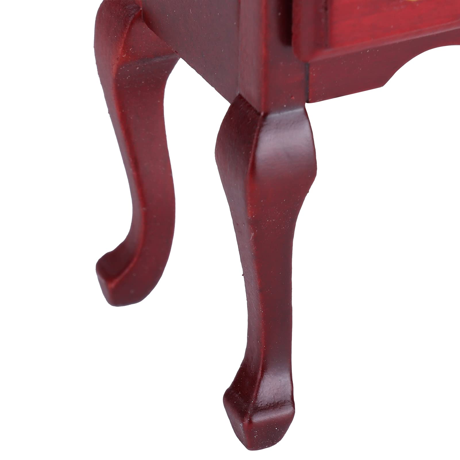 1:12 Miniature Wooden Dollhouse Desk - Retro Writing Table for Dollhouse Decor & Play