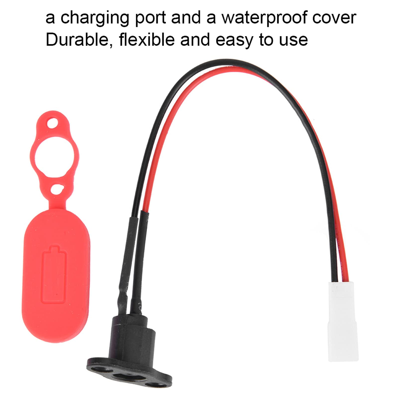 Waterproof Silicone Charging Port Cover with Screws for Electric Scooter - Durable Accessory Replacement for Xiaomi, Segway & More - Perfect for Rainy Days & Outdoor Riding Protection