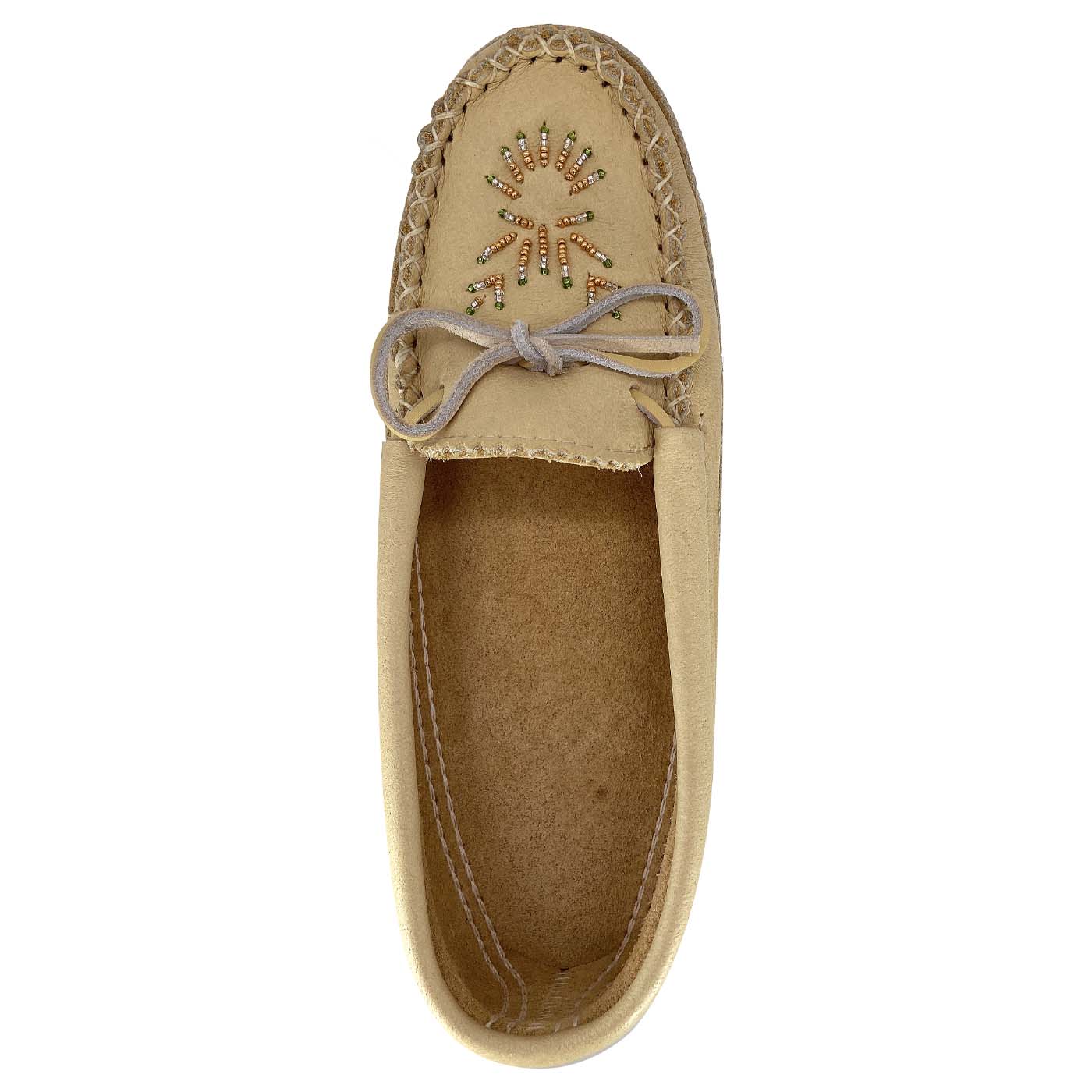 Women's Soft Sole Moose Hide Leather Moccasins - Comfortable Indoor/Outdoor Slippers for Home, Office & Travel