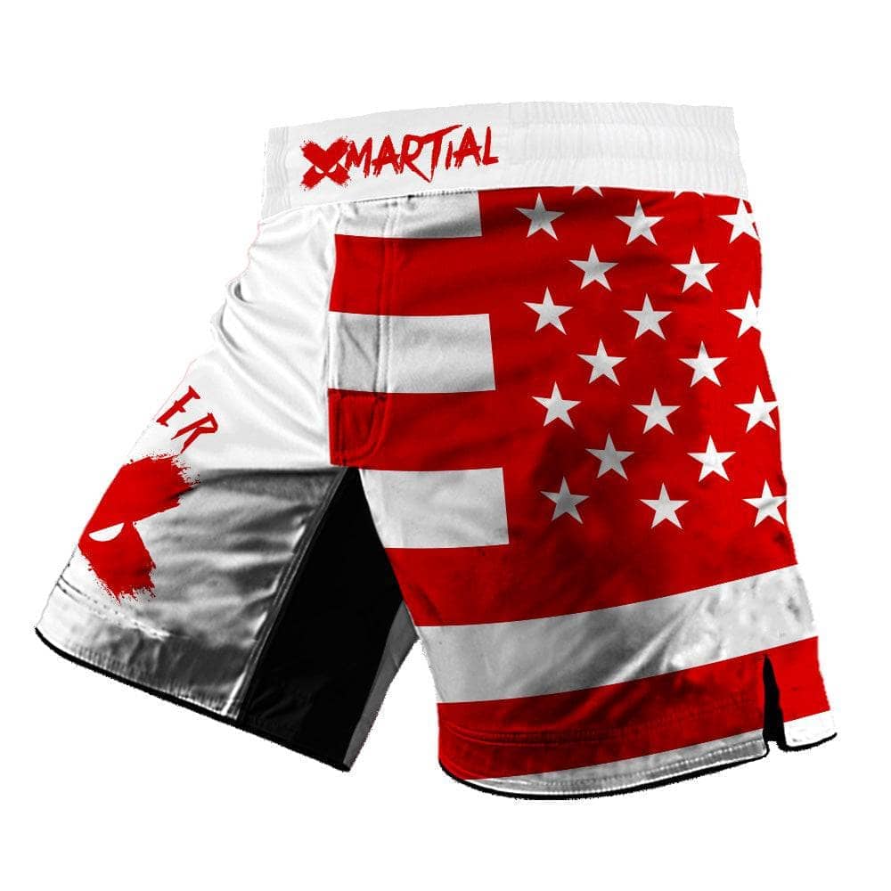 American Fighter Rank 2.0 Hybrid MMA Shorts - Premium Training & Competition Fight Shorts for MMA, BJJ, Muay Thai - Ideal for Gym Workouts & Martial Arts Tournaments