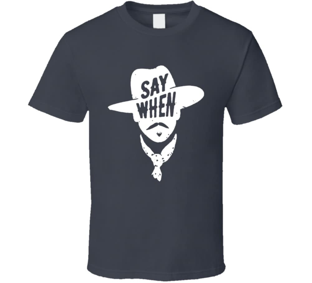 Aaron Rodgers 'Say When' Football Fan T-Shirt - Perfect for Game Day & Packers Supporters