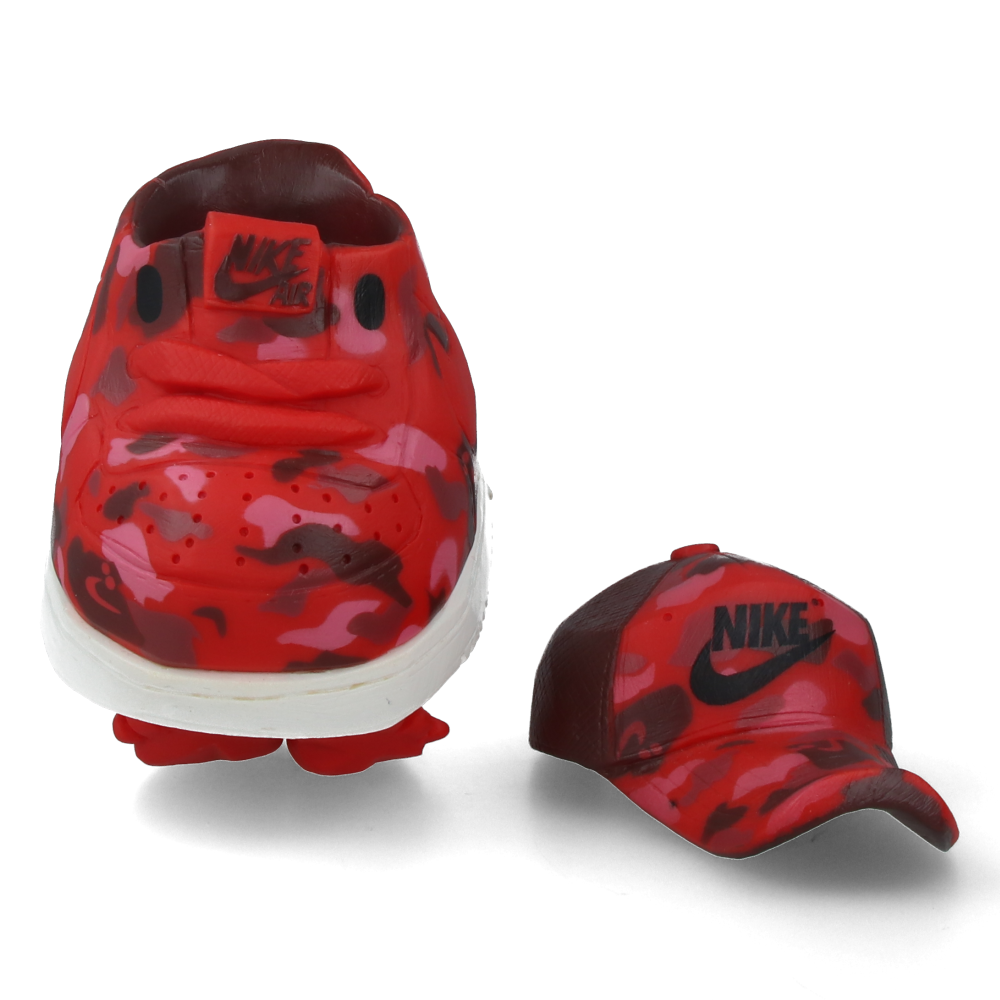 Mr. Shoe Boring Red x Nike x Michael Lau Limited Edition Sneakers - Red and Red Colorway - Perfect for Streetwear Fashion & Sneaker Collectors