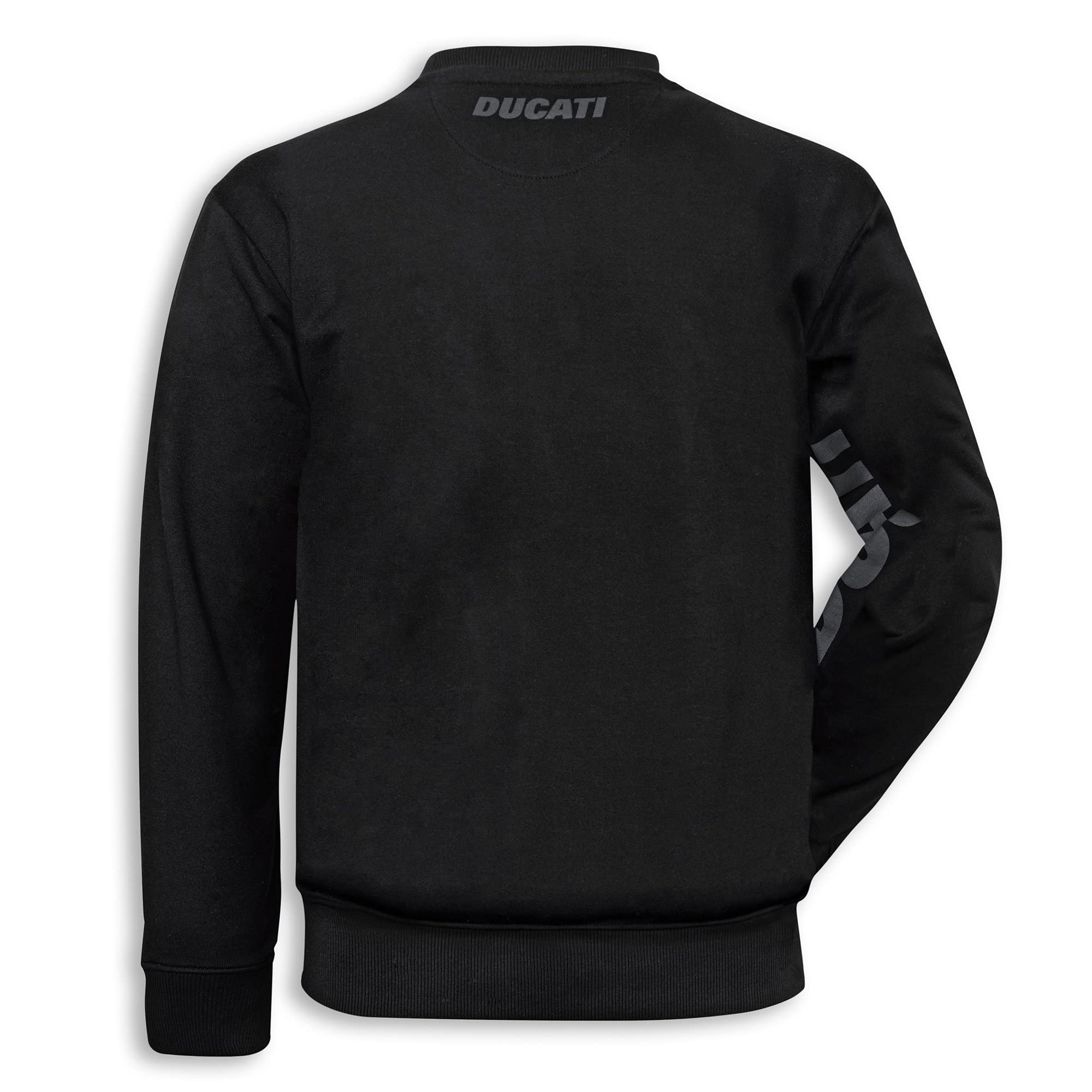 Ducati Logo Graphic Pullover Hoodie Sweatshirt for Men & Women - Soft Cotton Blend, Comfortable Streetwear (Black, Size S) - Perfect for Motorcycle Riders, Racing Fans & Casual Outfits