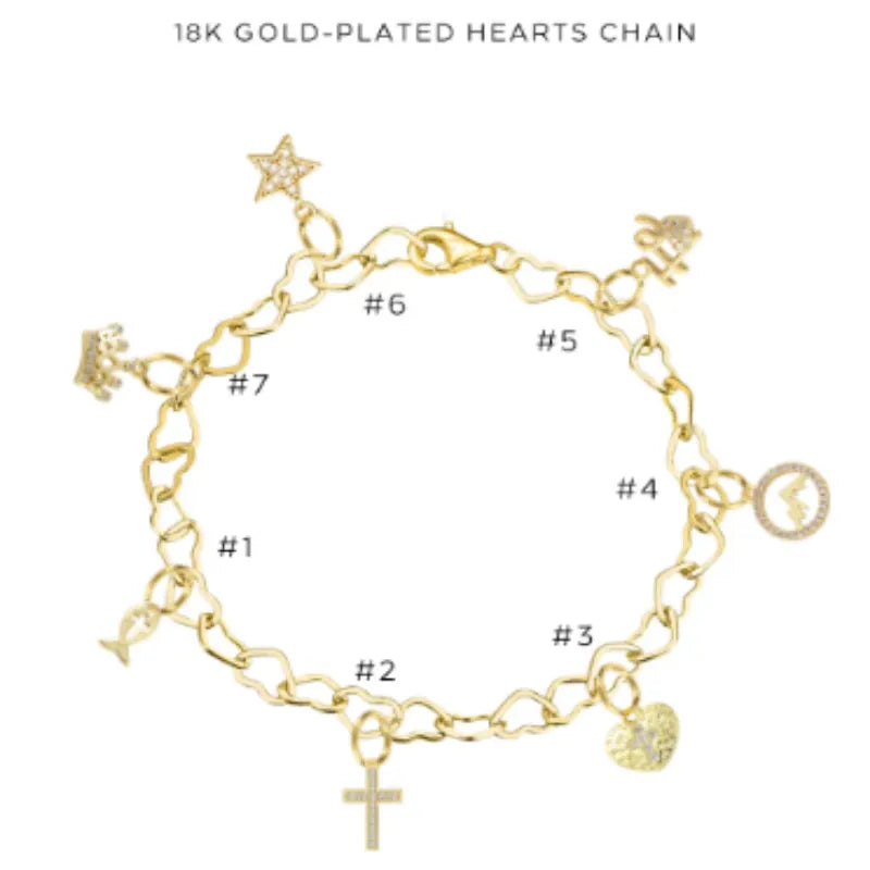 Elegant Charm Bracelet with Assorted Charms - Fashion Jewelry for Women & Girls - Perfect for Gifts, Parties & Everyday Wear