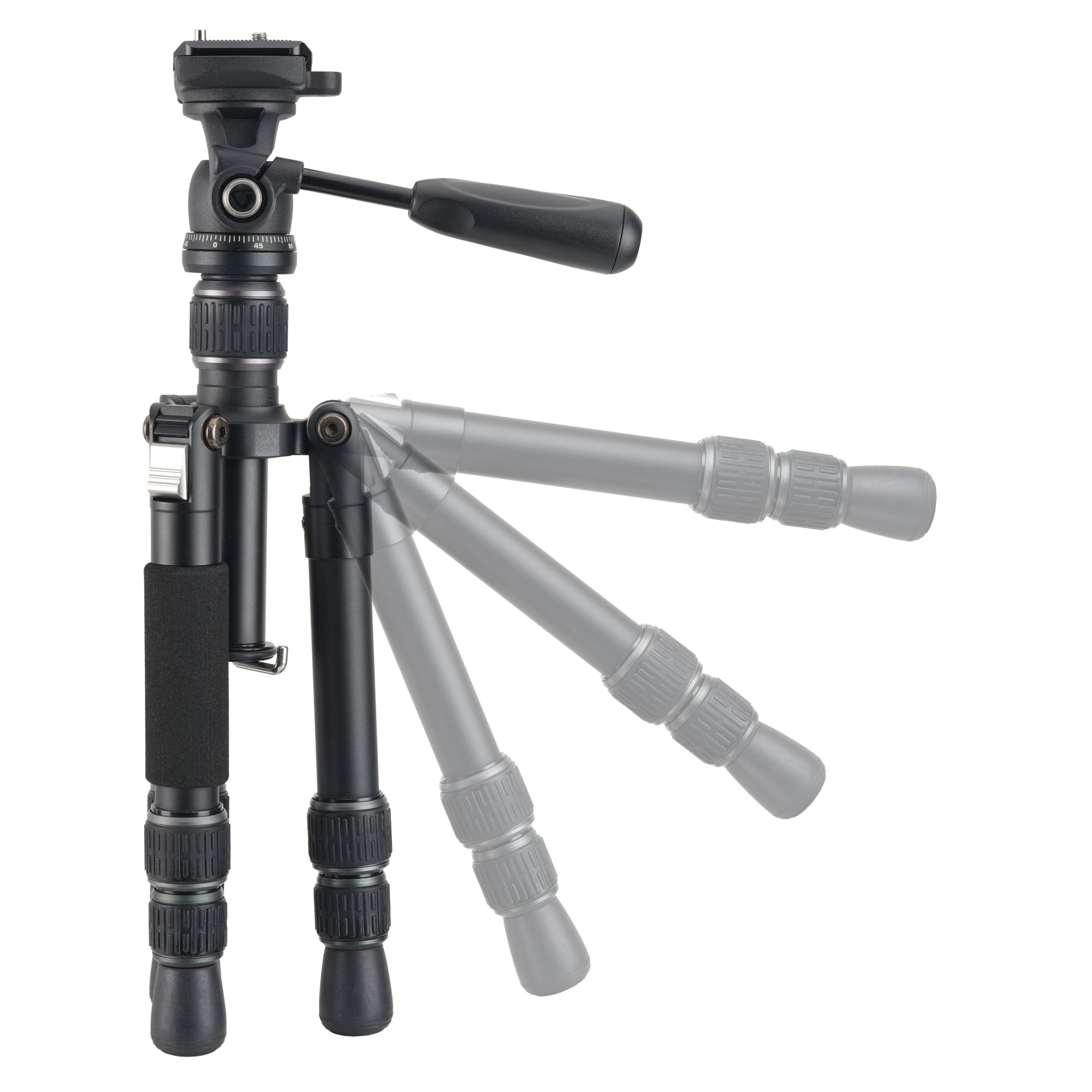Vesta GO T 233AP Lightweight Aluminum Tabletop Tripod with Pan Head - Compact & Portable for Travel, Vlogging, and Photography