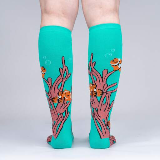 Friends with Benefish Knee High Socks - Fun Novelty Socks for Women - Perfect for Cosplay, Gifts, and Everyday Wear