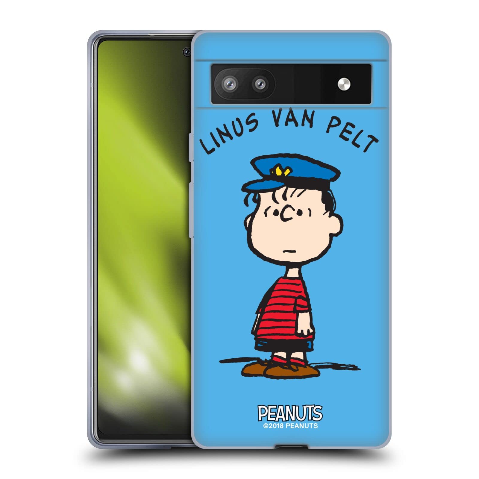Peanuts Linus Van Pelt Soft Case for Google Pixel 6a - Cute Cartoon Phone Cover