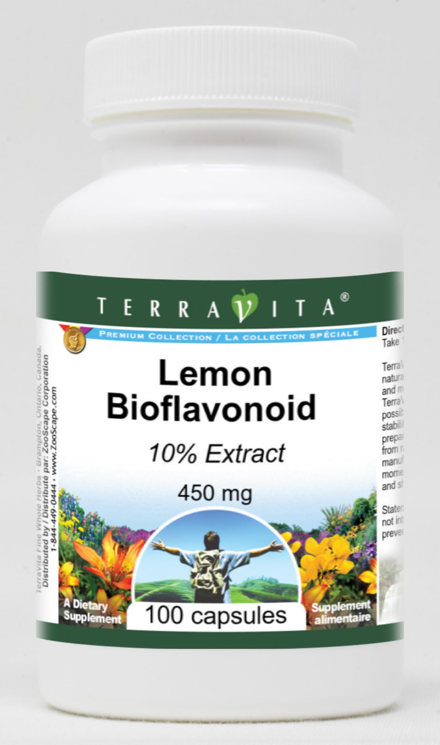 Lemon Bioflavonoid 10% - 450mg (100 Capsules) - 3 Pack | Immune Support & Antioxidant Supplement | Daily Wellness, Cold Season Protection, Allergy Relief