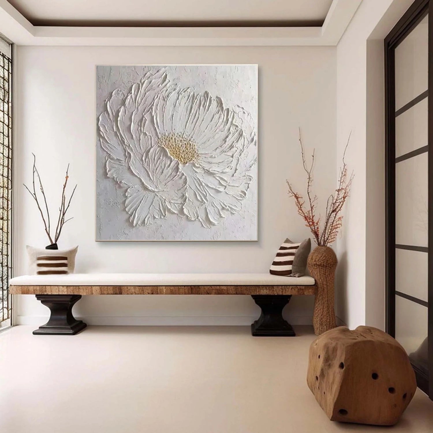 Beautiful Flower and Tree Painting #FT172 - Elegant Wall Art for Home, Office & Living Room Decor