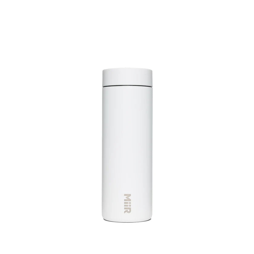 MiiR 360 Traveler 16oz Insulated Stainless Steel Water Bottle - White | Leakproof & Sweatproof | Perfect for Hiking, Camping & Travel