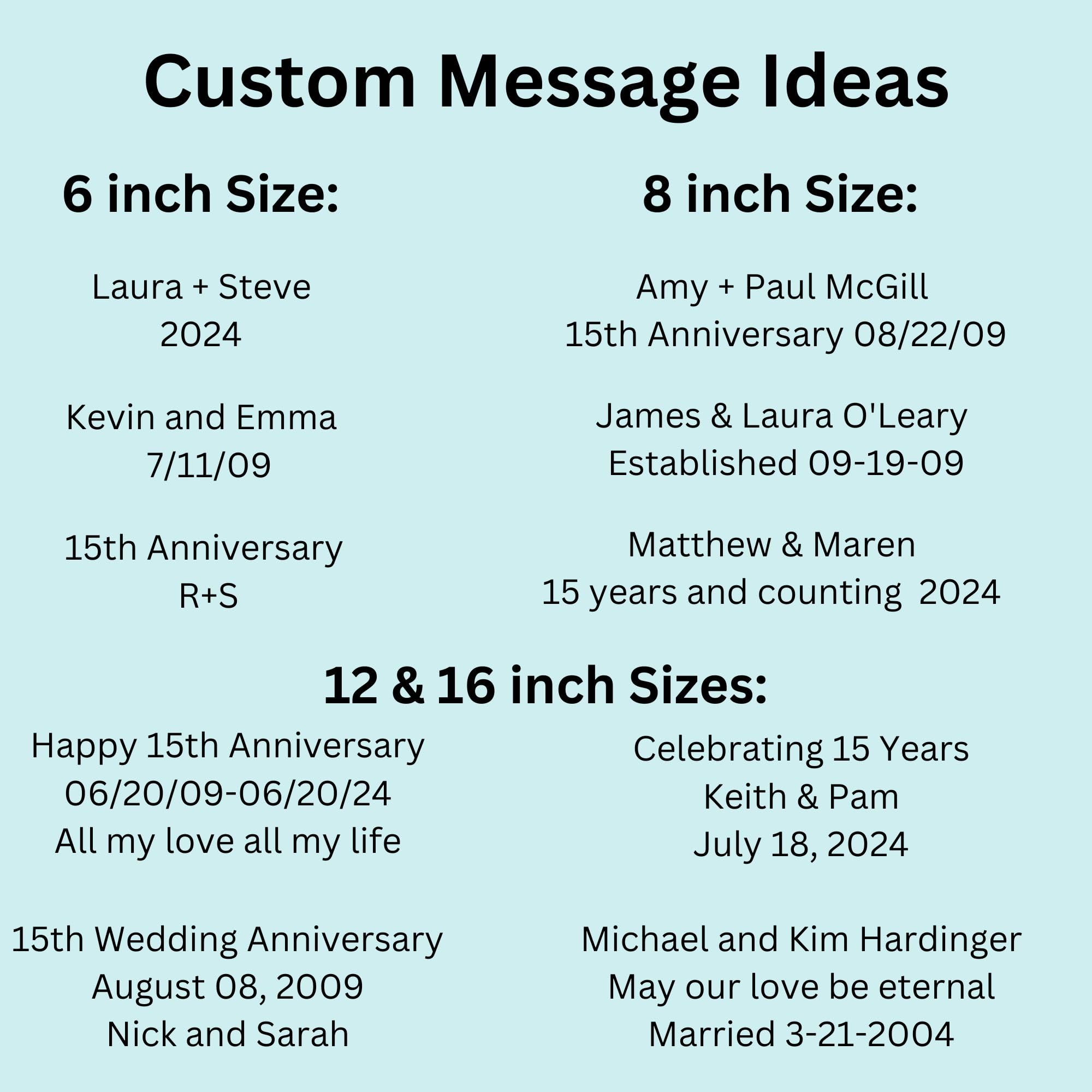 15th Wedding Anniversary Sundial Gift - Personalized Engraved & Calibrated 15 Year Anniversary Present for Him, Her & Couples (8 Inch) - Perfect for Outdoor Garden Decor, Romantic Backyard Keepsake & Unique Anniversary Celebration Gift Idea