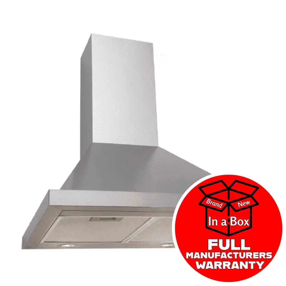 Euro EA60SX2 60cm Stainless Steel Canopy Range Hood - Powerful 900 CFM Kitchen Exhaust Fan with LED Lights - Perfect for Home, Restaurant, and Commercial Kitchens