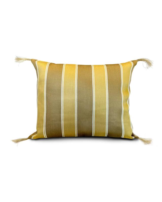 Kudde Bolster Gul Bredrand - Soft Yellow Pillow with Wide Border for Ultimate Comfort | Perfect for Sofa, Bed, and Home Decor