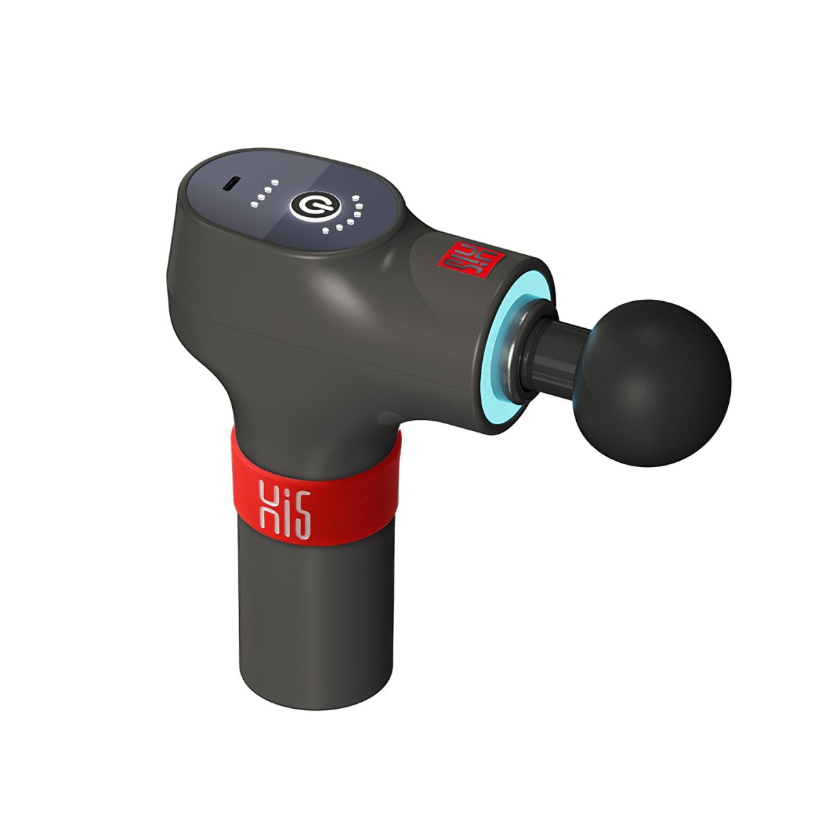 GreenLife Mini Massage Gun - 6 Speed Levels & 6 Interchangeable Heads for Muscle Recovery, Pain Relief & Relaxation | Perfect for Athletes, Gym Recovery & Home Use