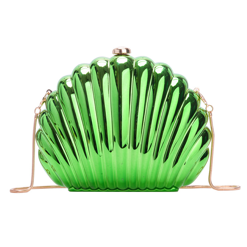 Stylish Elegant Chain Lock Shell Crossbody Bag for Women - Perfect for Parties, Dating & Evening Events