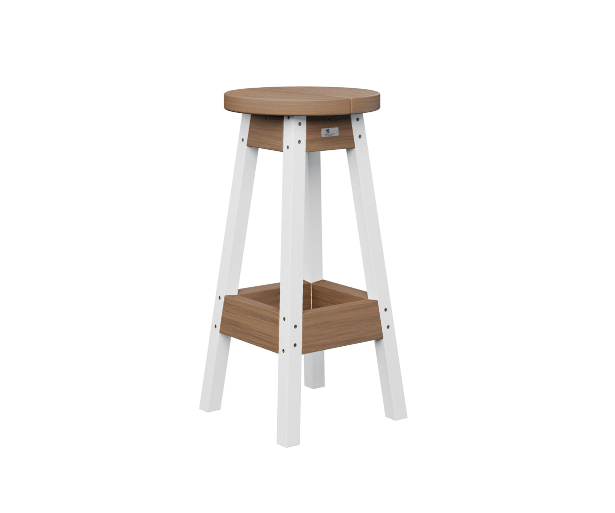 Berlin Gardens Outdoor Bar Stool - Weather-Resistant Patio Bar Height Stool for Backyard, Deck & Poolside - Perfect for Outdoor Dining, Entertaining & Relaxation