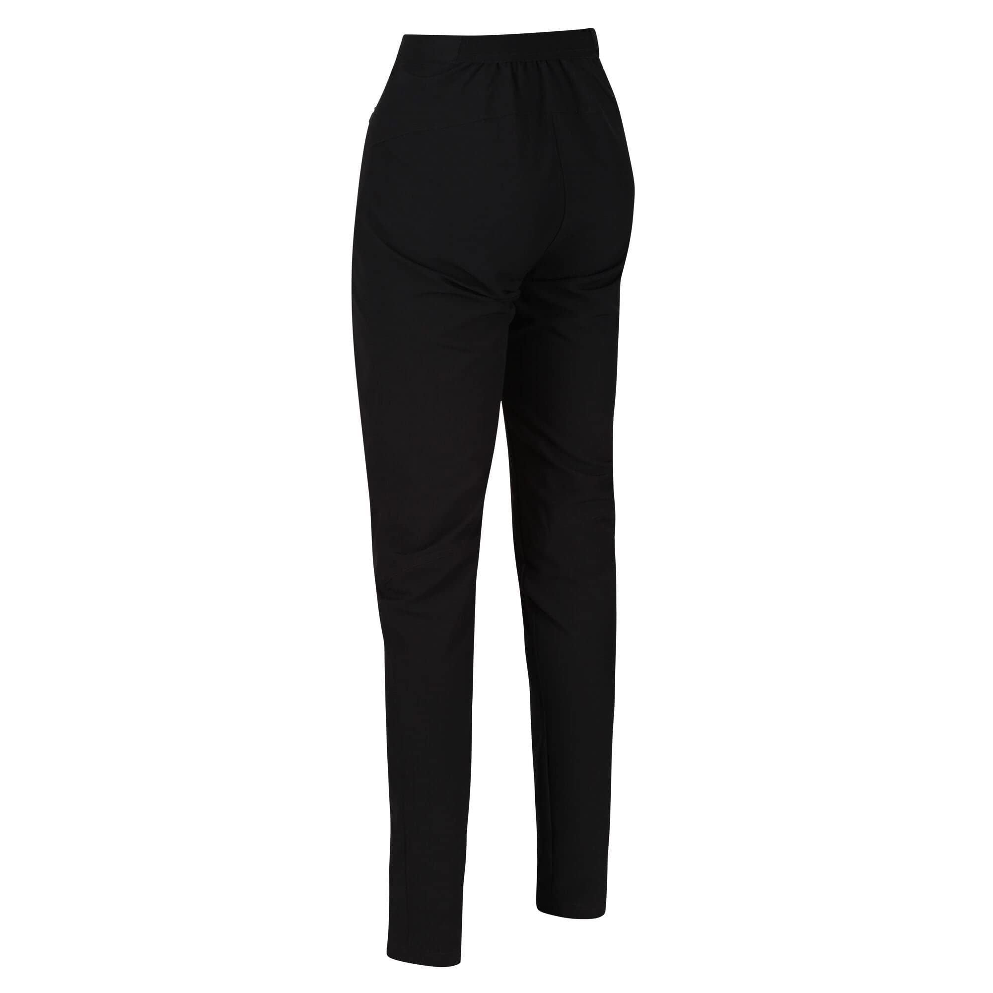 Women's Pentre Stretch Trousers - Black Size 18 Regular Fit - Comfortable Office Pants for Work & Business Casual Wear