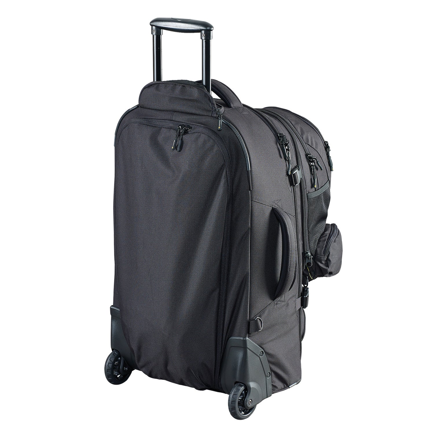 Caribee Skymaster III 80L Wheeled Travel Backpack - Large Durable Carry-On Luggage for Adventure Travel & Camping - Perfect for Hiking, Airplane Trips & Outdoor Exploration (Black)