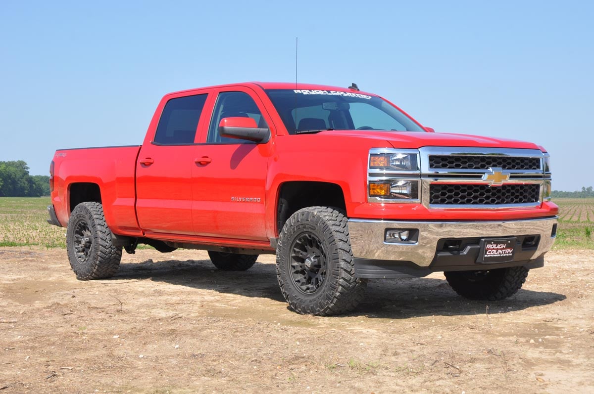 2.5 Inch Leveling Kit for Chevy/GMC Sierra 1500 (2016-2018) & Silverado 1500 (2007-2018) | Heavy Duty Stamped Steel Suspension Lift | Off-Road Truck Leveling | Perfect for Towing, Hauling & Improved Ground Clearance