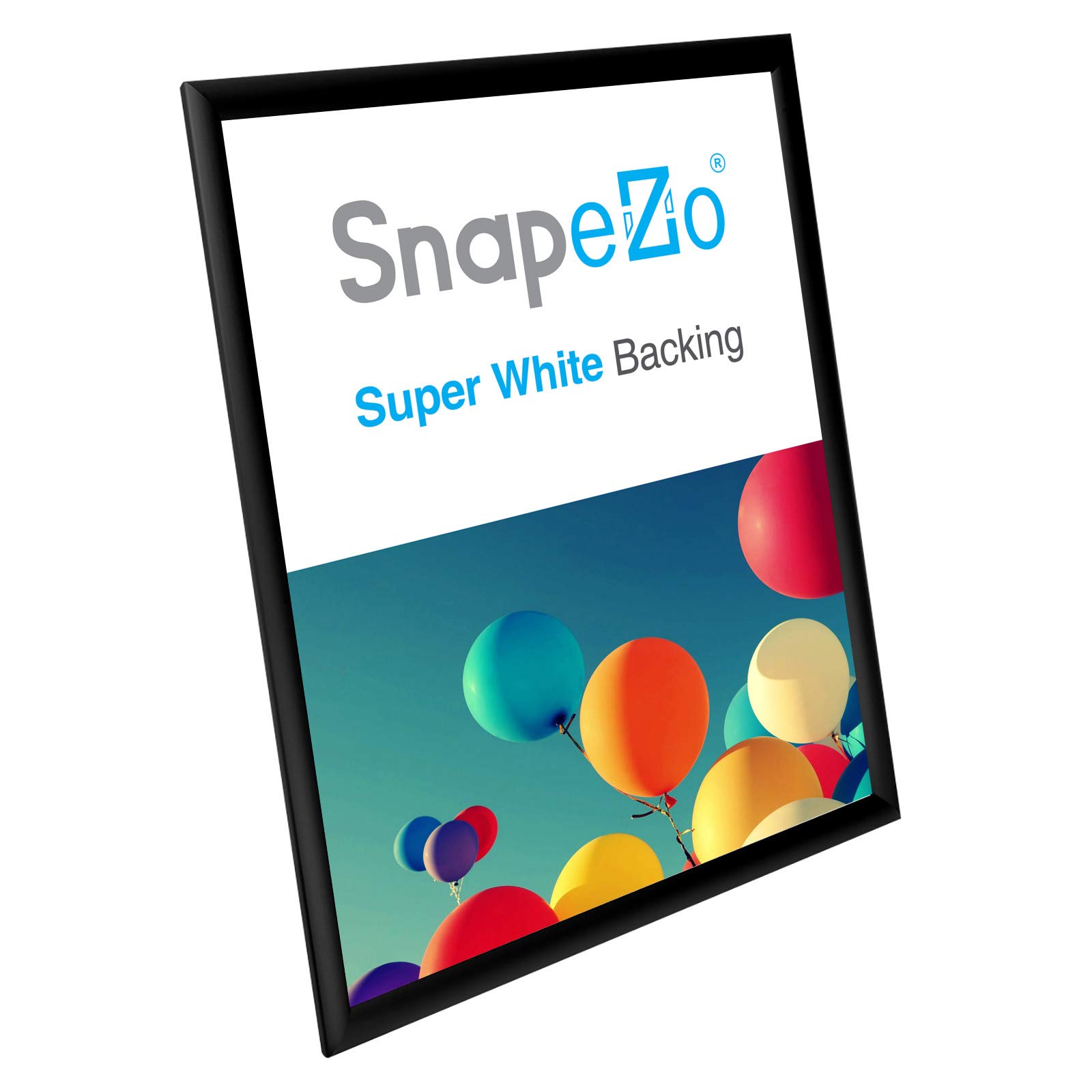 SnapeZo 10-Pack 22x28 Inches Black Poster Frames - Front Loading Snap Frames with 1 Inch Aluminum Profile - Wall Mounted Picture Frames for Posters, Artwork, Photos - Perfect for Home, Office, Gallery & Retail Displays