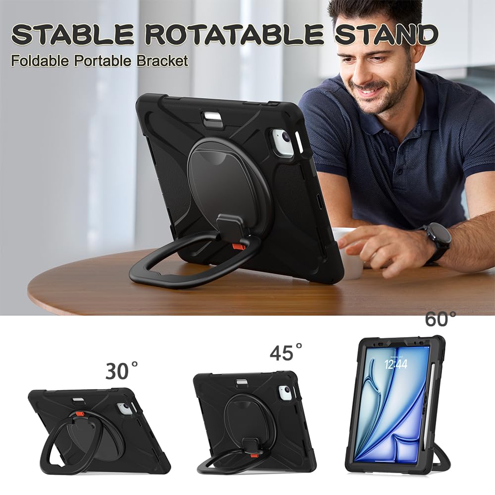 SCSVPN iPad Air 11 Inch Case M3/M2 (7th/6th Gen 2025/2024) & iPad Air 5th/4th Gen 10.9