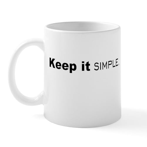 White - Keep It Simple Mugs