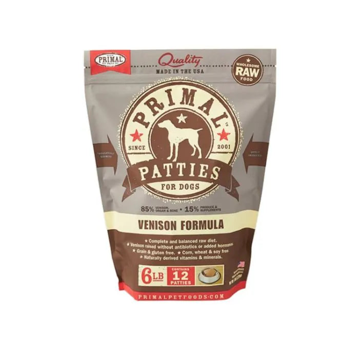 Premium Frozen Venison Dog Food - Grain-Free, High-Protein Raw Diet for Dogs - Perfect for Sensitive Stomachs & Allergies - Ideal for Raw Feeding & Training Treats