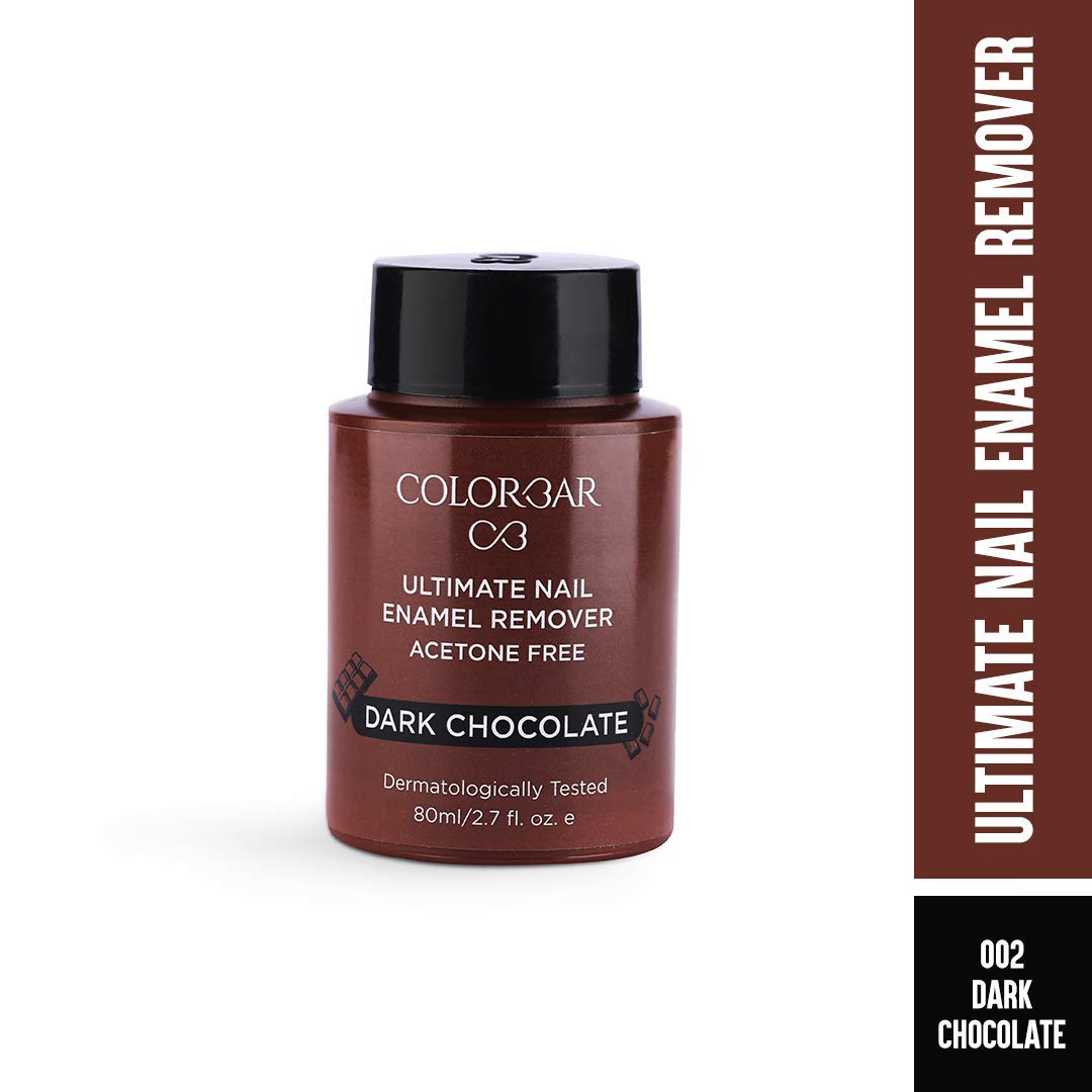 Colorbar Ultimate Nail Enamel Remover - Dark Chocolate 80ml | Paraben Free | Protein & Vitamin B5 Enriched | Olive Oil Extract | Strengthens & Moisturizes Nails | Perfect for At-Home Manicures & Nail Care Routines