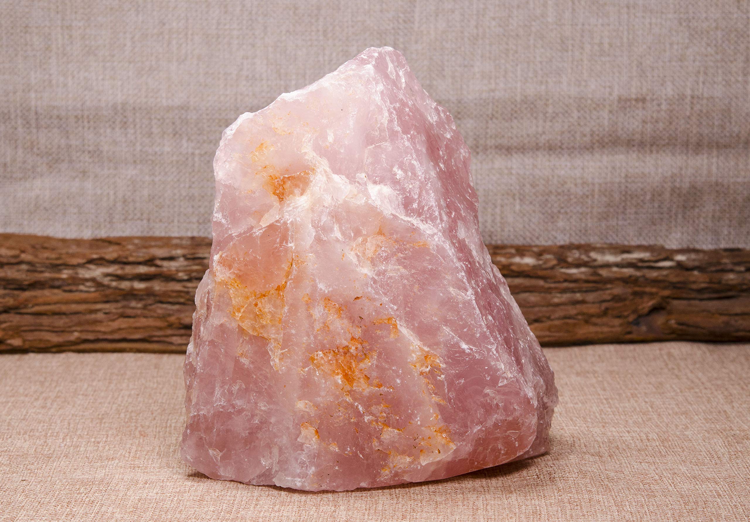 Natural Raw Rose Quartz Crystal Stone - 6.10 x 3.85 x 6.45 inches, 2936g - Pink Healing Crystal for Love, Meditation, Chakra Balancing & Reiki - Perfect for Spiritual Gifts, Home Decor & Energy Healing