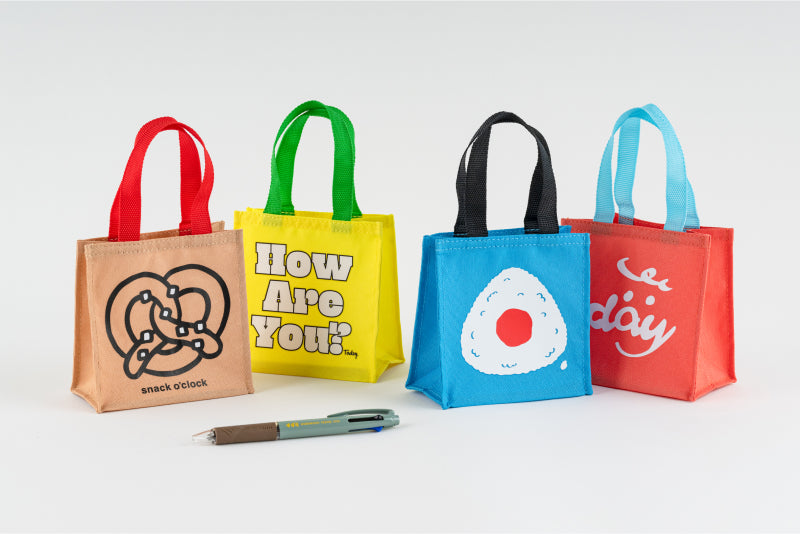 Hobonichi Store Exclusives 2024 - Mini Everlasting Paper Bag & 3-Color Jetstream Ballpoint Pen Set | Perfect for Planners, Journals & Daily Organization