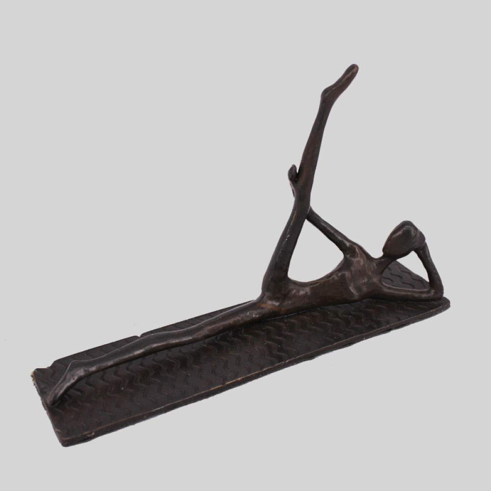 Handcrafted Metal Cast Iron Statue - Yoga Woman Sculpture for Home & Office Decor, Unique Gift for Yoga Lovers | Perfect for Living Room, Desktop, Meditation Space & Yoga Studio