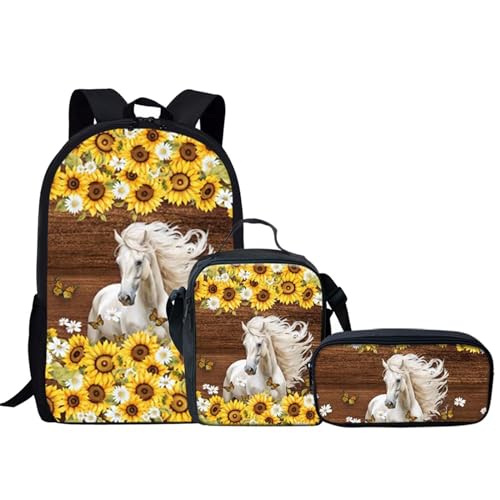 Sunflower Horse Brown Wood