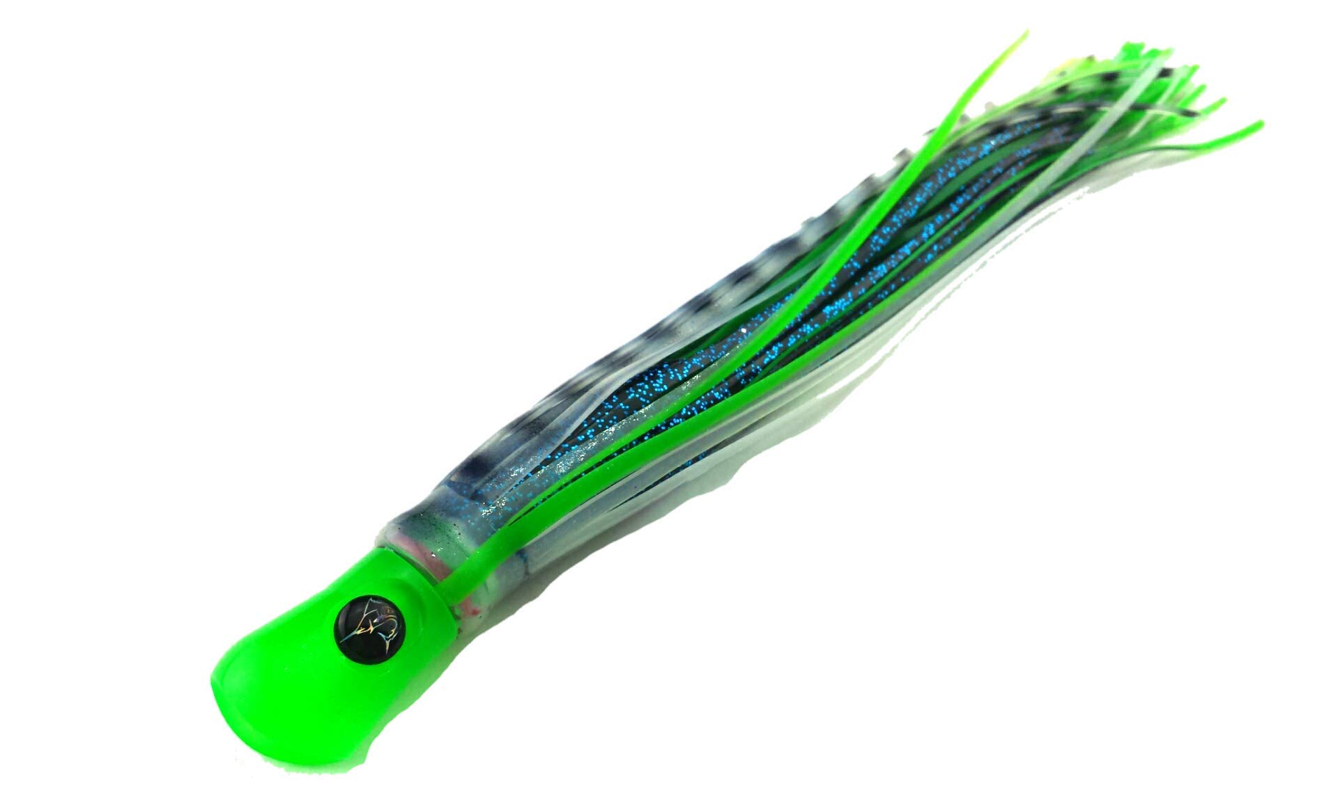36-Inch Skipjack Hybrid UV 8-Inch Green Mackerel Fishing Lures with Splash Bar - Bigeye Tuna Spreader Bar Kit (5 Birds) - Made in USA - Perfect for Offshore Tuna Fishing & Saltwater Angling - Ideal for Deep Sea Fishing, Trolling, and Game Fish Attraction