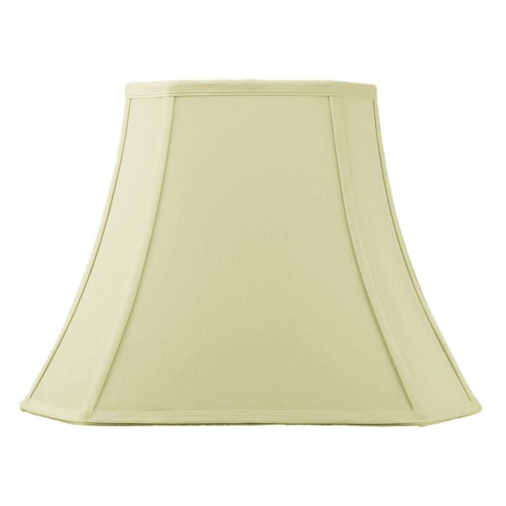 9x16x12 Square Cut Corner Lampshade with Brass Spider Fitter - Eggshell White Lamp Shade for Table & Floor Lamps - Perfect for Living Room, Bedroom, and Office Lighting Decor