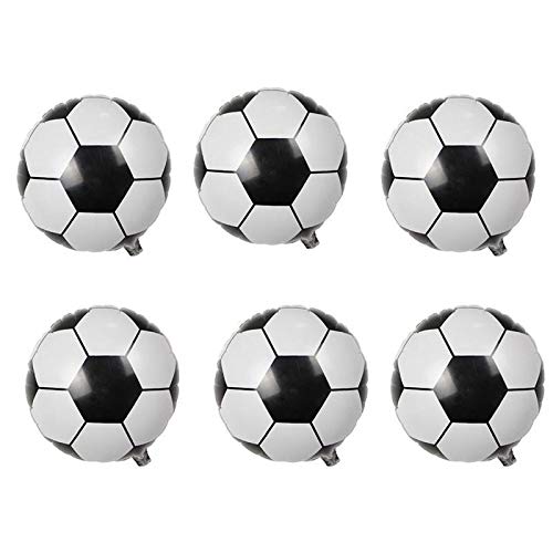 10pcs 18 Inch Mylar Soccer Balloons - World Cup Party Decorations, Birthday, Graduation & Sports Theme Celebrations - Perfect for Indoor & Outdoor Events