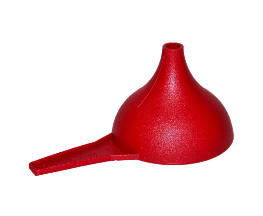 Tupperware Large Kitchen Funnel - Durable Food-Grade Plastic Funnel for Cooking, Baking, and Meal Prep - Red (Perfect for Canning, Pouring Liquids, and Transferring Ingredients)